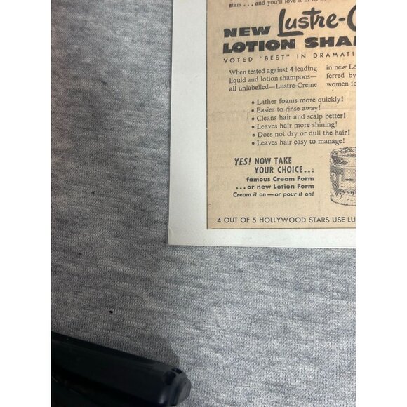 1953 Newspaper Marilyn Monroe Lustre Creme Shampoo Vintage Print Ad - Picture 5 of 7
